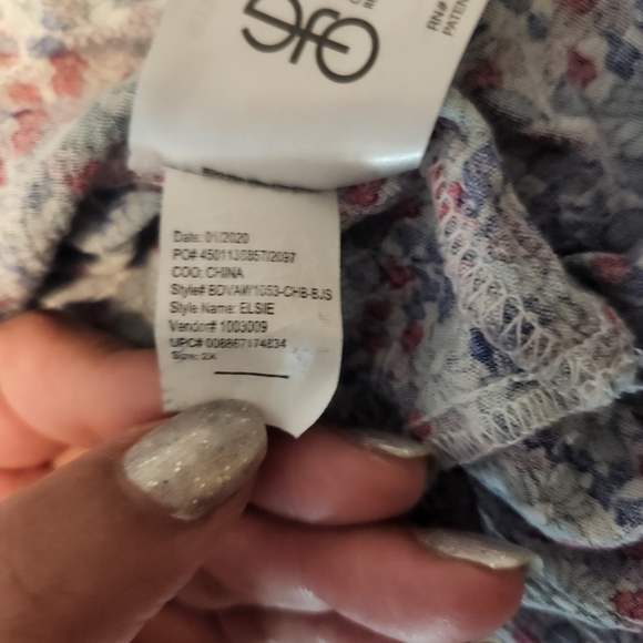 Vintage American Floral Boho Blouse - Picture 9 of 10